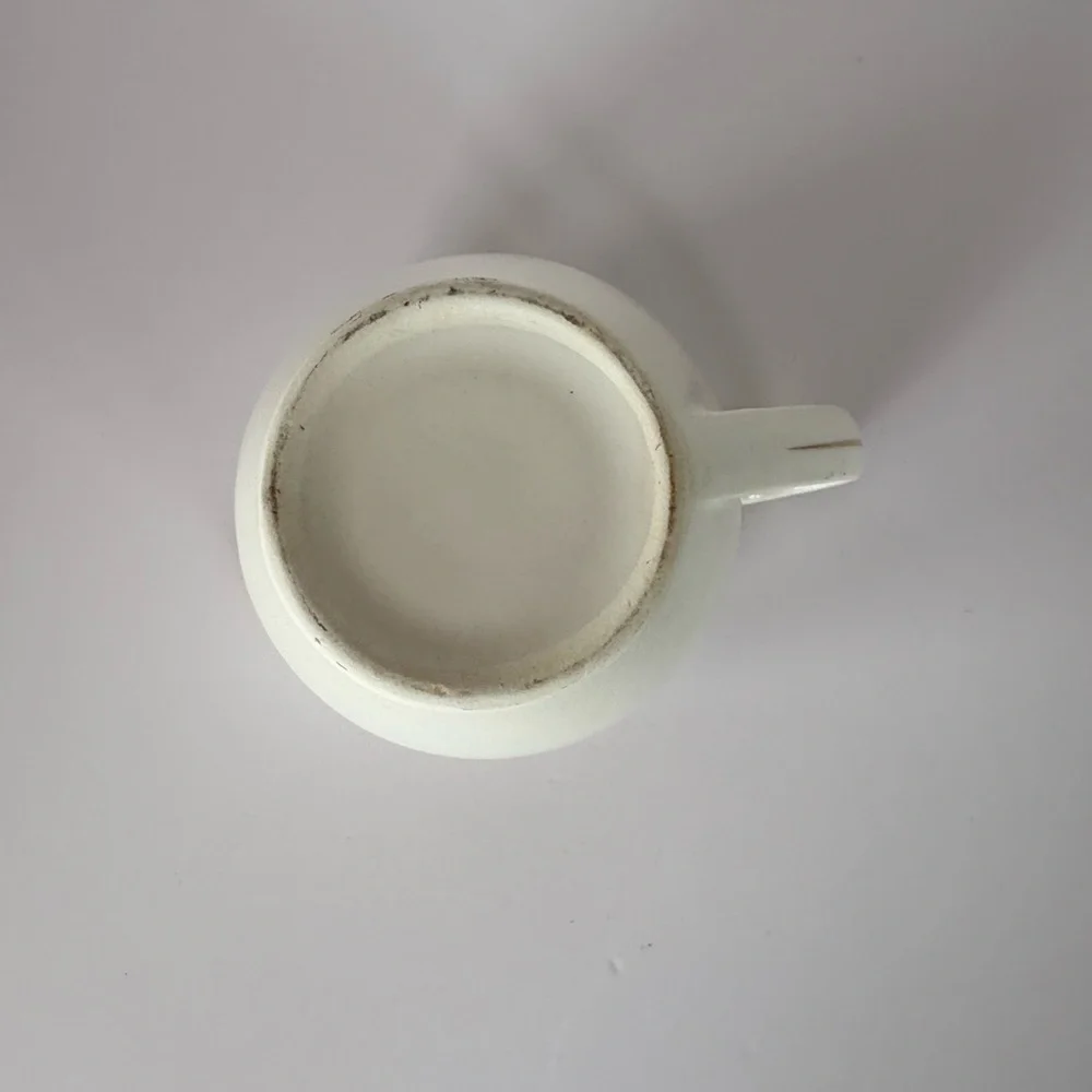 Lifetime China Prairie Ivory Creamer w/22k Gold Trim-Discontinued Vintage Item